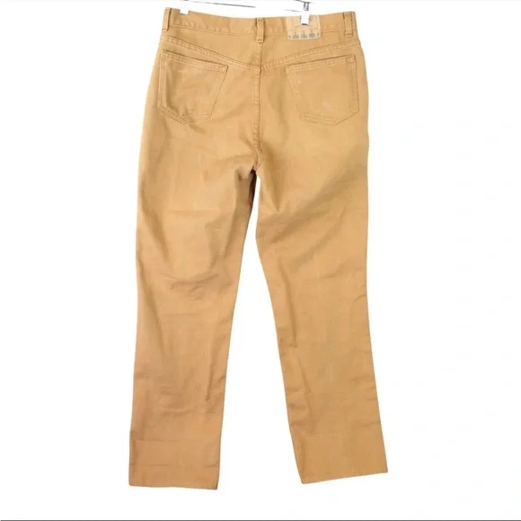 VTG J Crew Jeans Mens 32x 31 Khaki Tan Oarsman Pants For The Long Pull USA Made